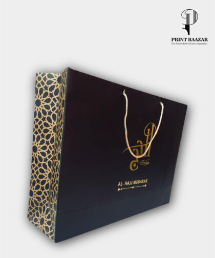 Hajj Mubarak Foil Printing Handbags – Elegant & Premium Packaging