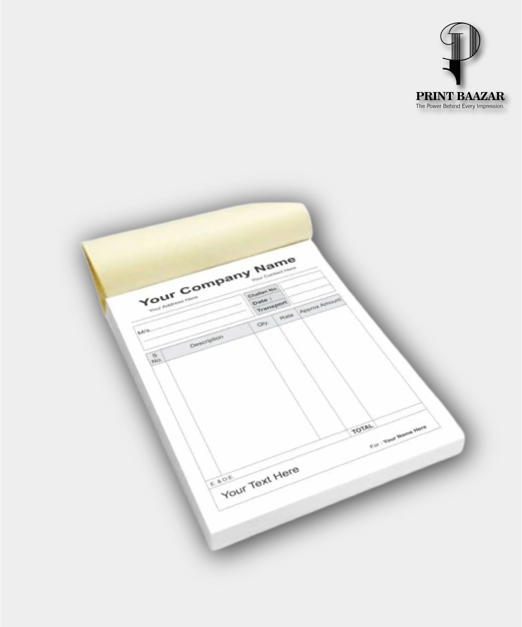 Custom Bill Book Printing | NCR Duplicate & Triplicate Bill Books - Image 5