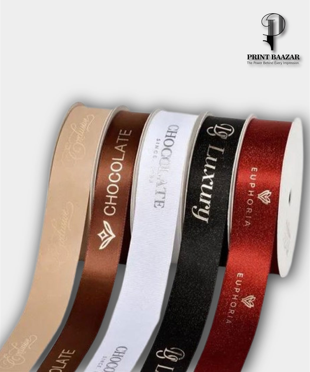 Customized Printed Satin Ribbons | Logo Printed Gift & Packaging Ribbons - Image 4