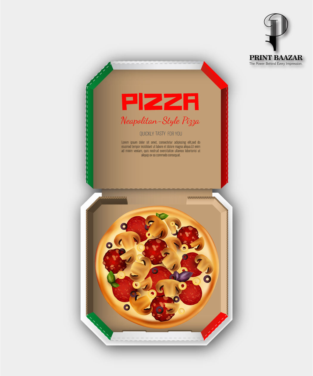 Custom Pizza Boxes | Printed Pizza Packaging with Logo - Image 2