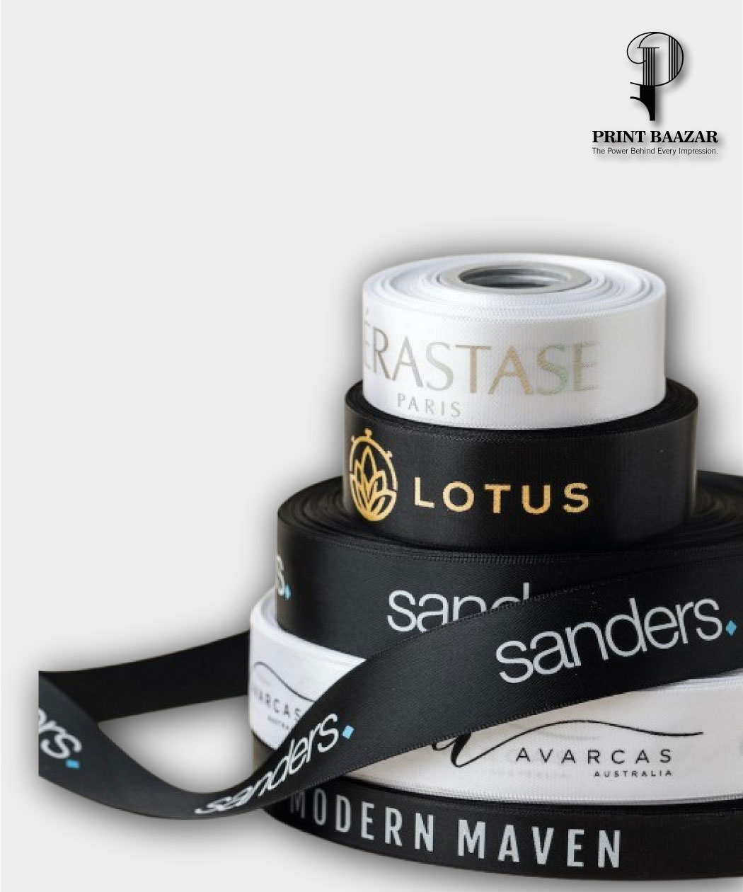 Customized Printed Satin Ribbons | Logo Printed Gift & Packaging Ribbons