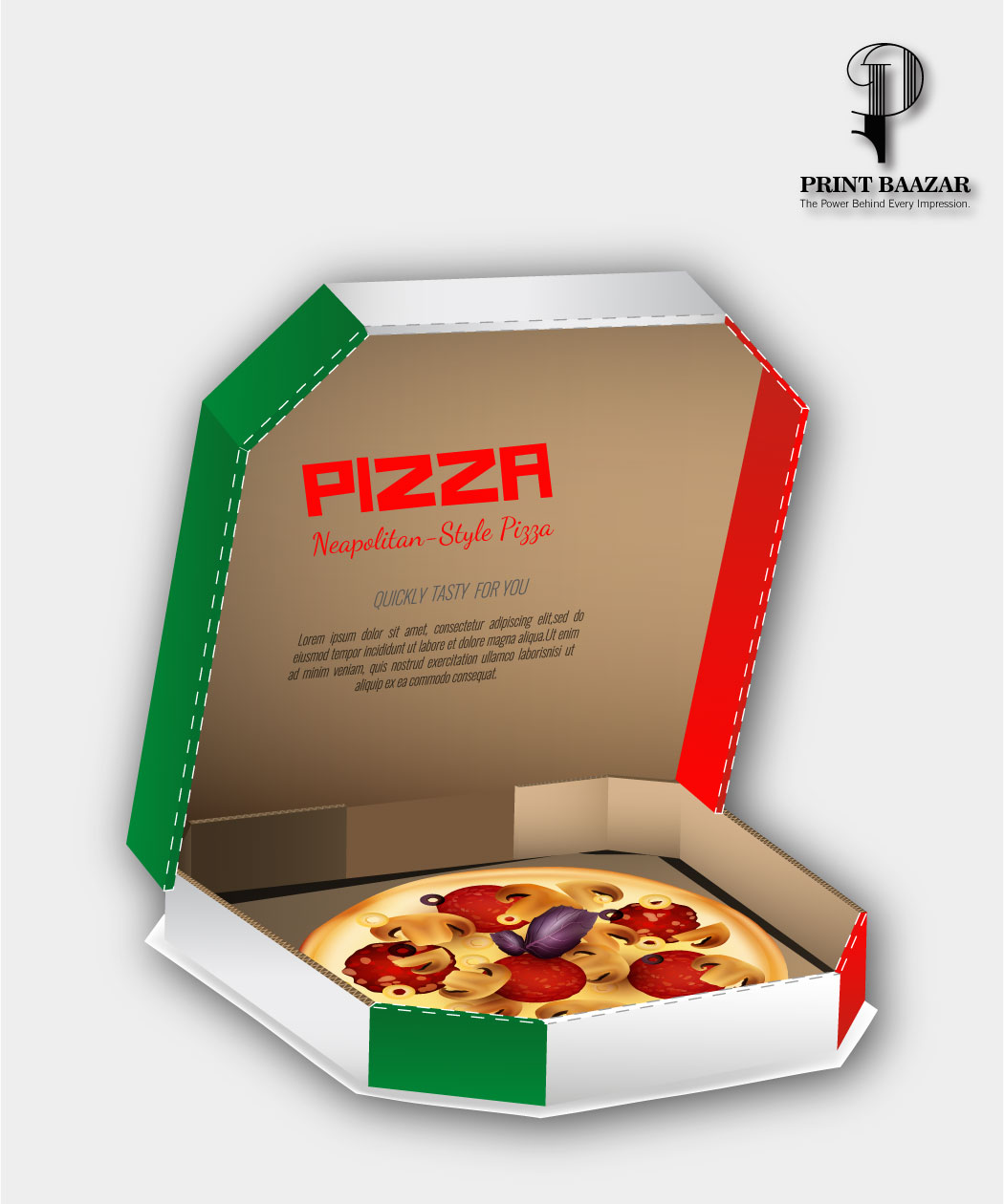 Custom Pizza Boxes | Printed Pizza Packaging with Logo - Image 3
