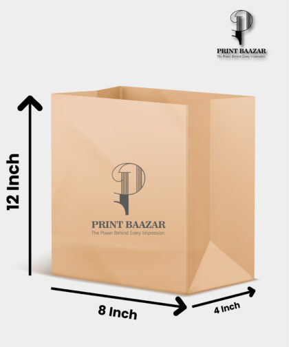 Kraft Takeaway Paper Bags 11.5″ x 8″ x 4″ inches