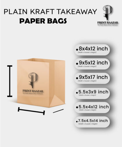 Plain Kraft Paper Bags | Ready-Made Paper Carry Bags